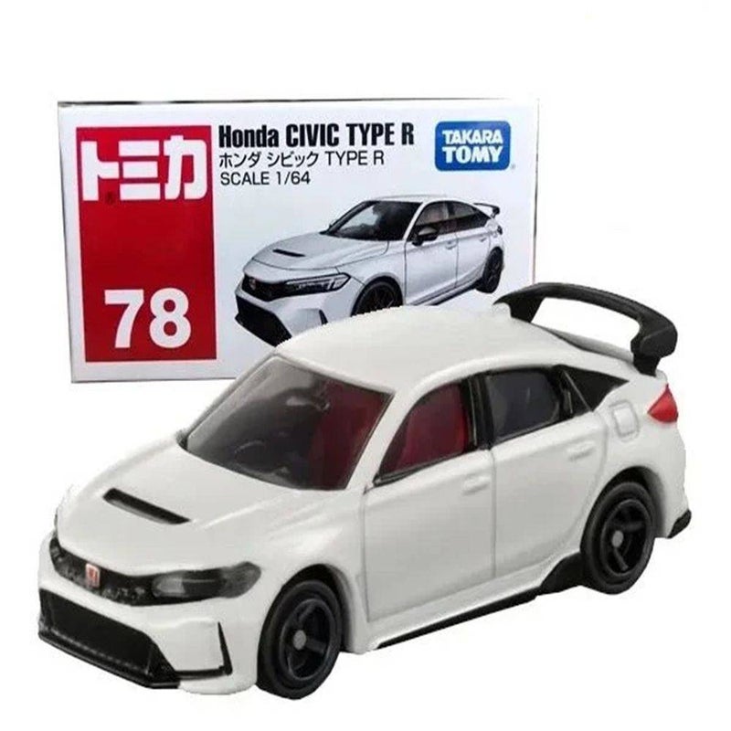 TAKARA TOMY تاكارا تومي توميكا 78 هوندا سيفيك تايب R سيارة مصنوعة من المعدن (1:64، أبيض) - Image 1